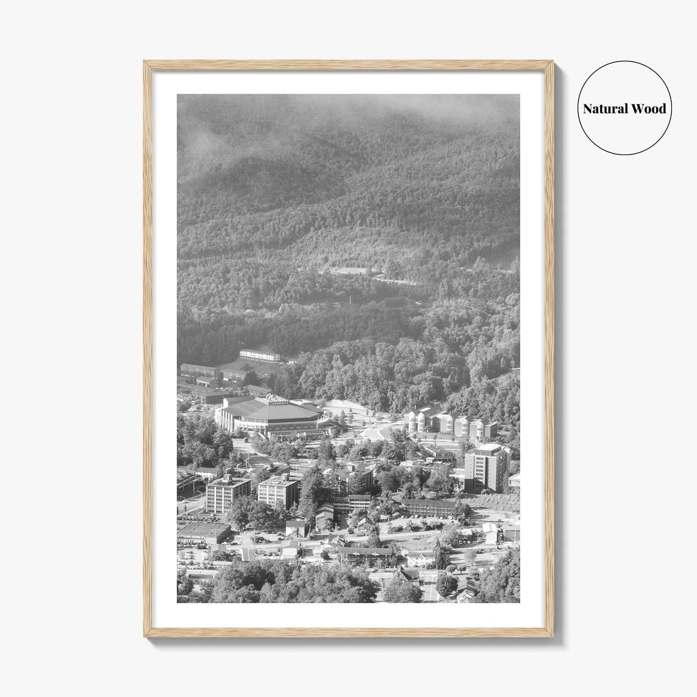 Boone Black and White Fine Art Photo Print, Howards Knob North Carolina Poster