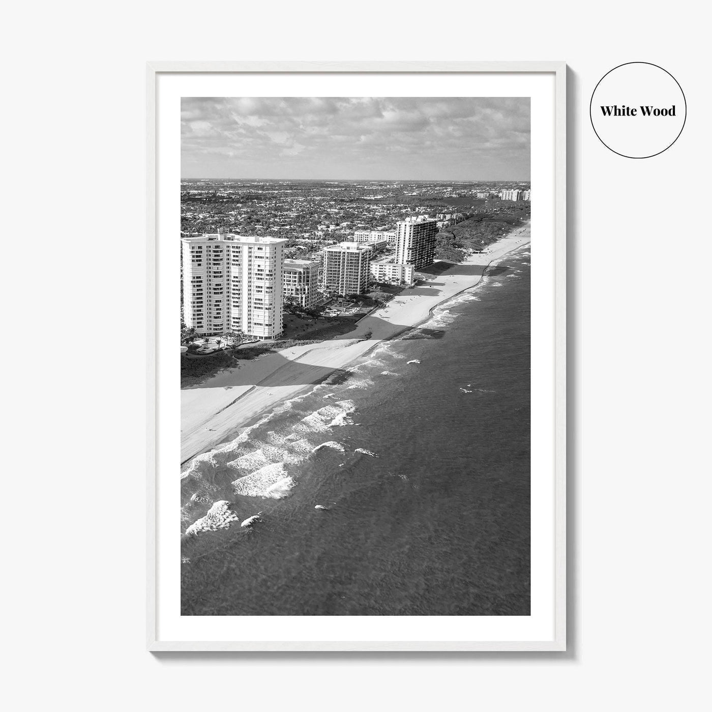 Boca Raton Black and White Fine Art Photo Print, South Florida Print