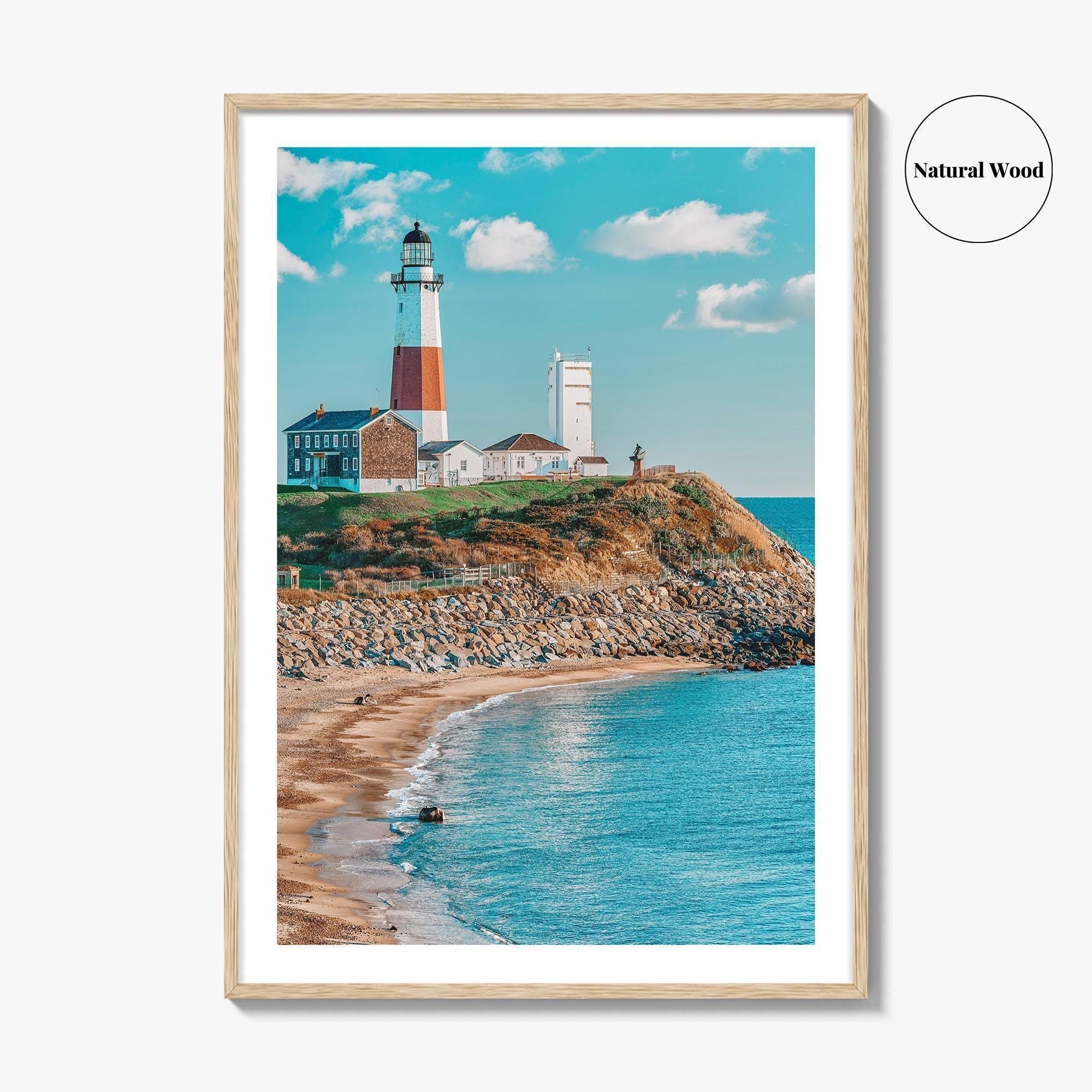 East Hampton Fine Art Photo Print, Montauk Lighthouse, Long Island New York Poster
