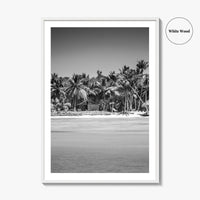 Punta Cana Black and White Fine Art Photo Print, Dominican Republic Poster