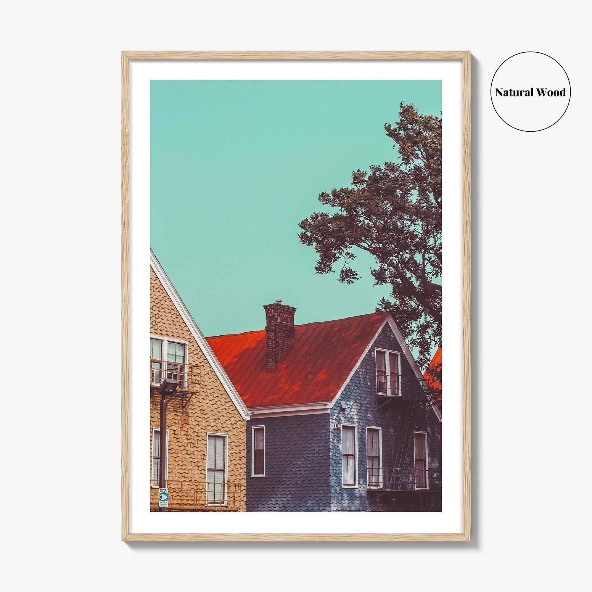 Cincinnati Fine Art Photo Print, Ohio USA, Over-the-Rhine Row Houses, Wall Art Poster