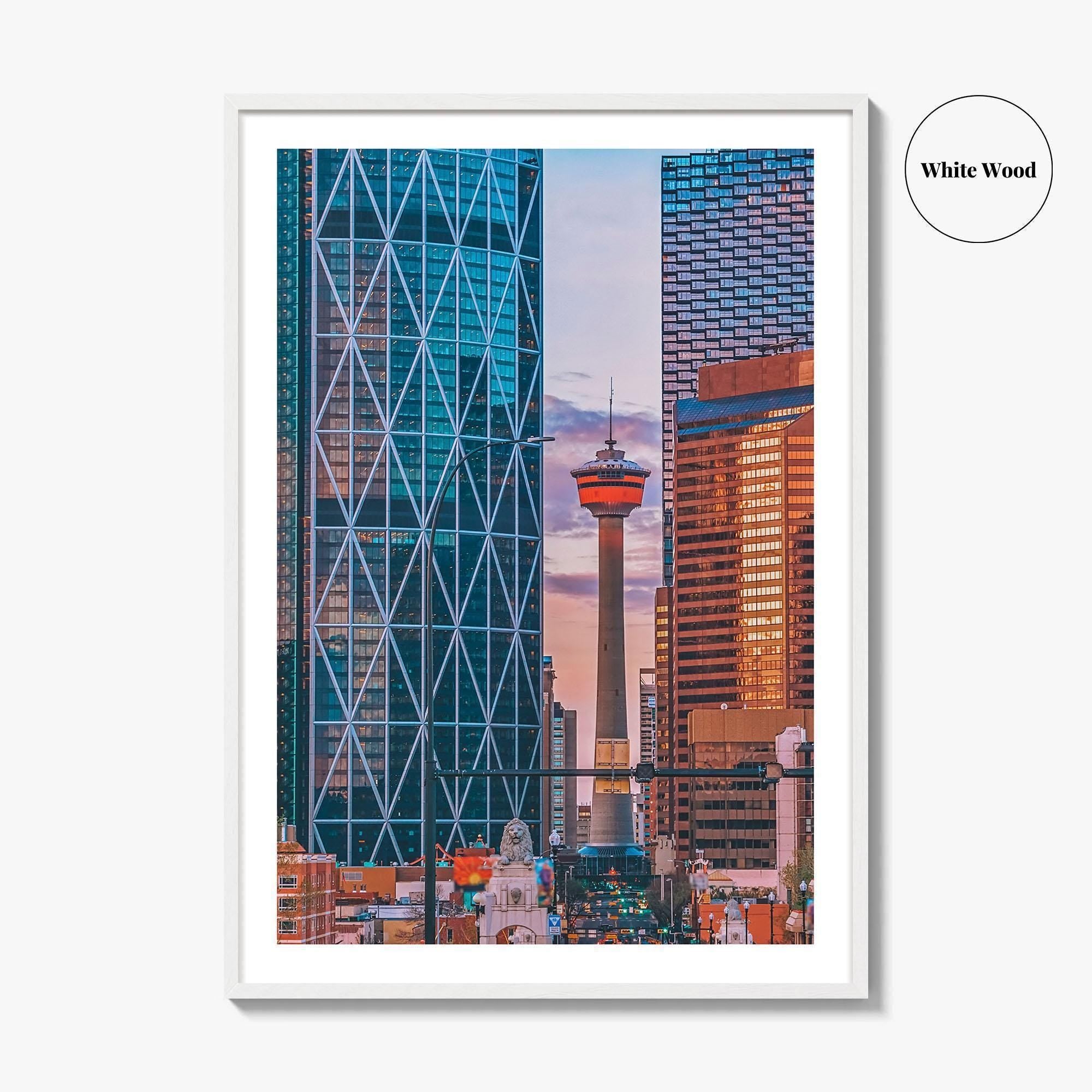 Calgary Skyline Fine Art Photo Print, Alberta, Canada, Wall Decor, Poster, Downtown, YYC