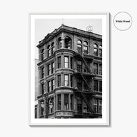 Detroit Black and White Fine Art Photo Print, Michigan USA, Architecture Wall Decor Poster