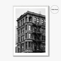 Detroit Black and White Fine Art Photo Print, Michigan USA, Architecture Wall Decor Poster
