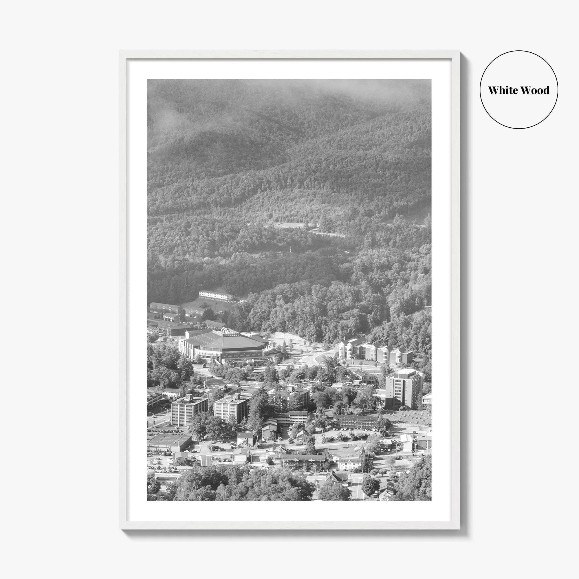 Boone Black and White Fine Art Photo Print, Howards Knob North Carolina Poster