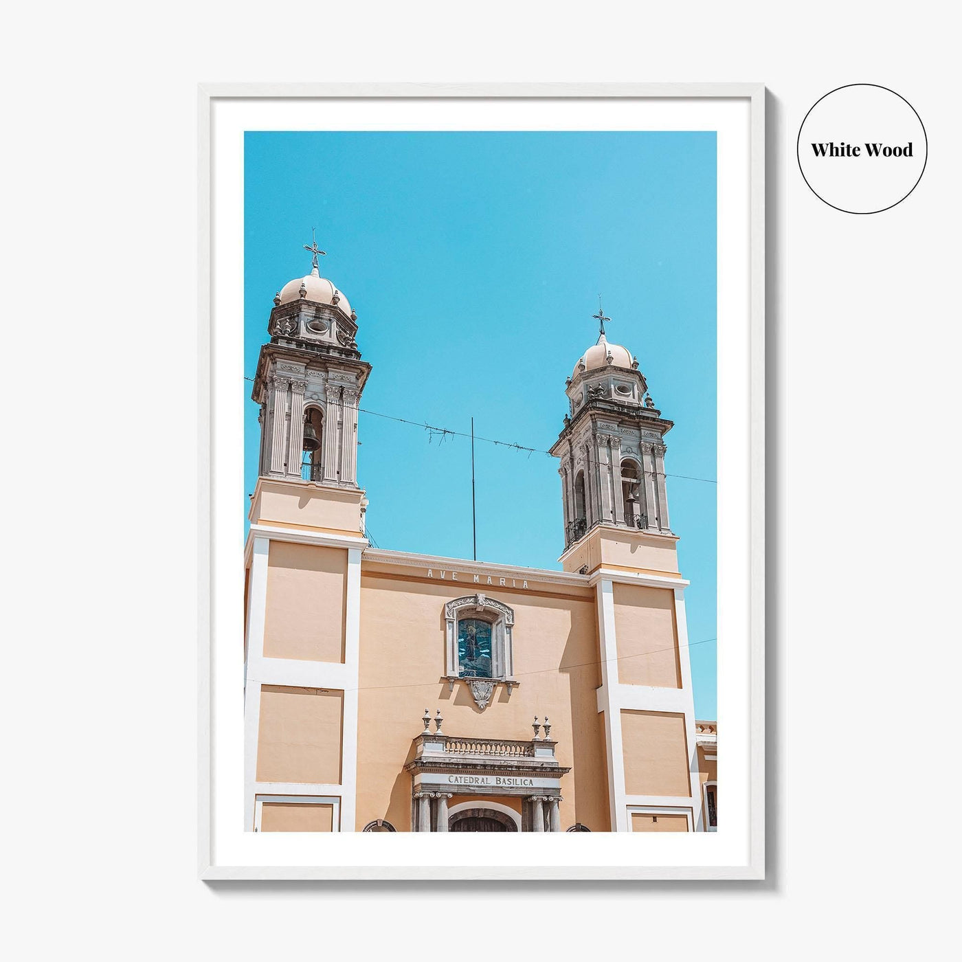 Colima Fine Art Photo Print, Colonial Church, Government Palace, Central Garden, Mexico, Poster