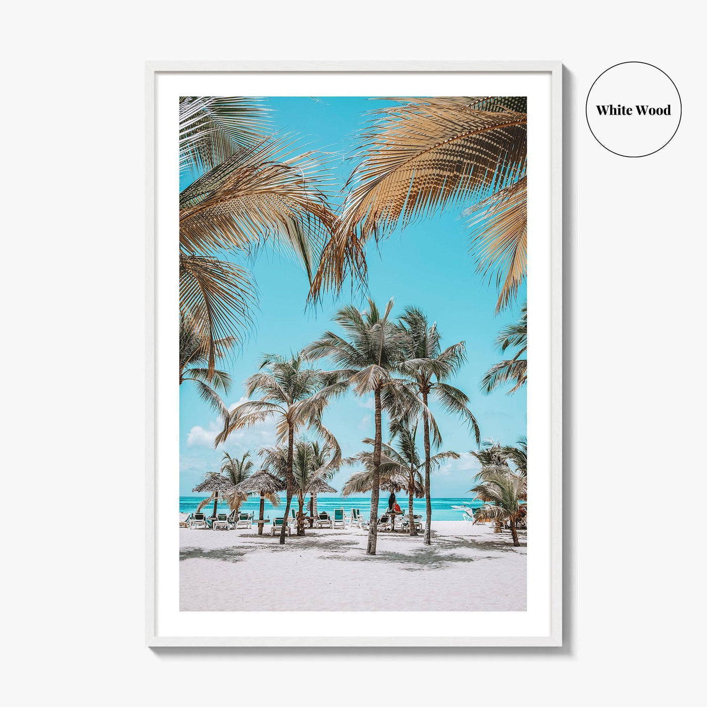Palm Beach Aruba Fine Art Photo Print, Caribbean, Antilles, Wall Decor Poster