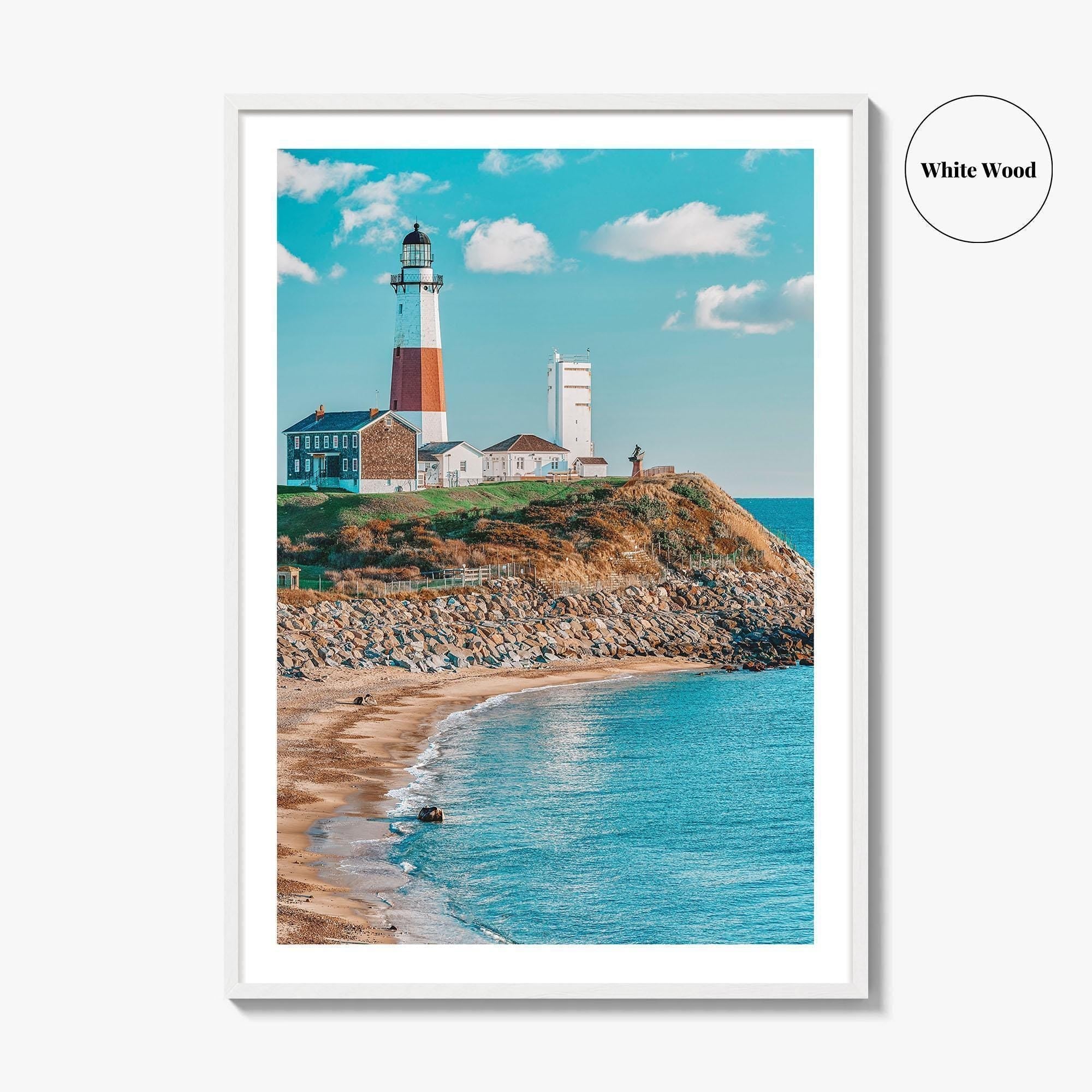 East Hampton Fine Art Photo Print, Montauk Lighthouse, Long Island New York Poster