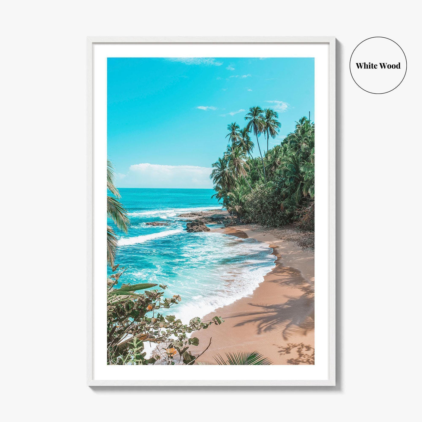 Manzanillo Puerto Viejo Fine Art Photo Print, Costa Rica Caribbean Beach Wall Decor Poster