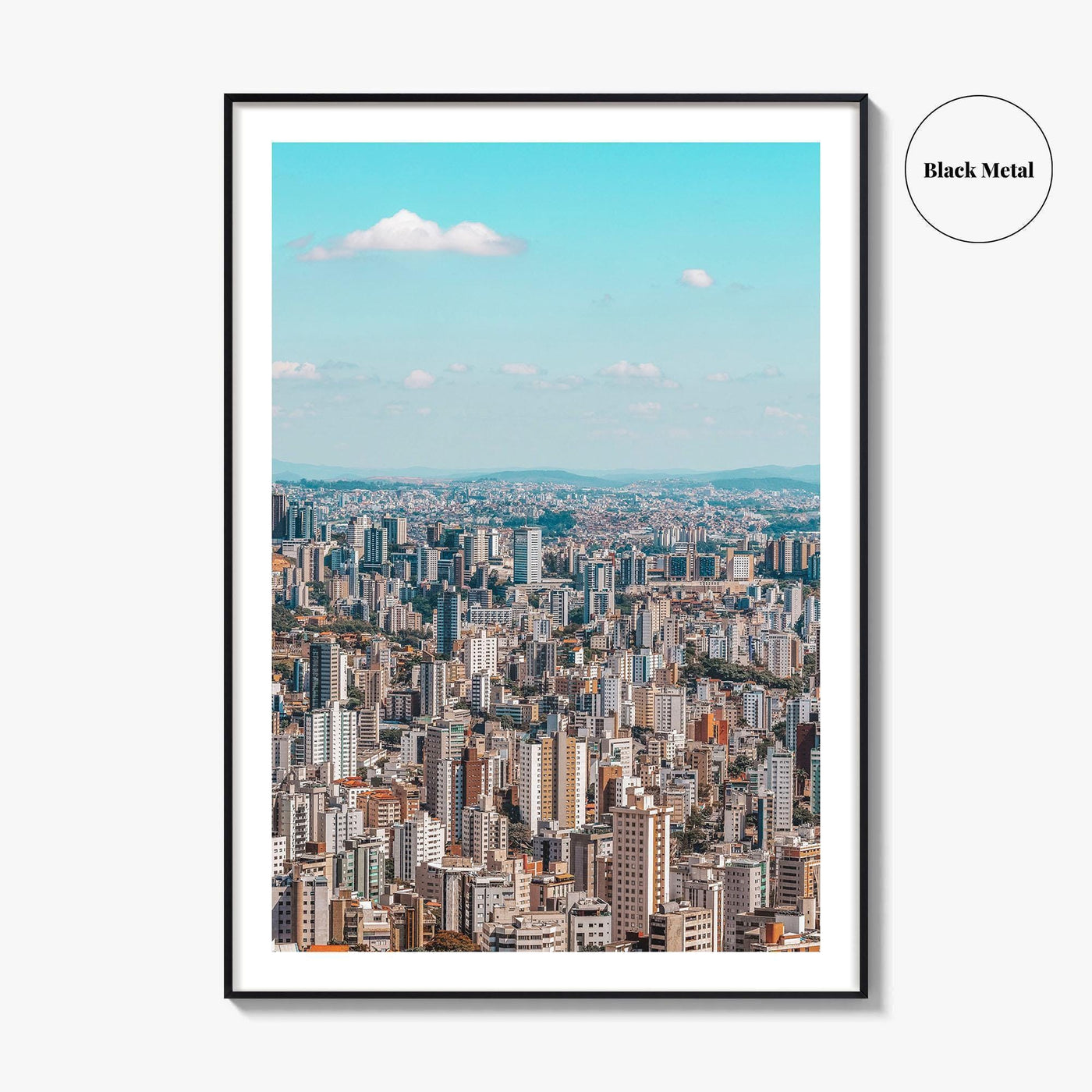 Belo Horizonte Skyline Fine Art Photo Print, Mangabeiras Viewpoint, Minas Gerais, Brazil Wall Poster
