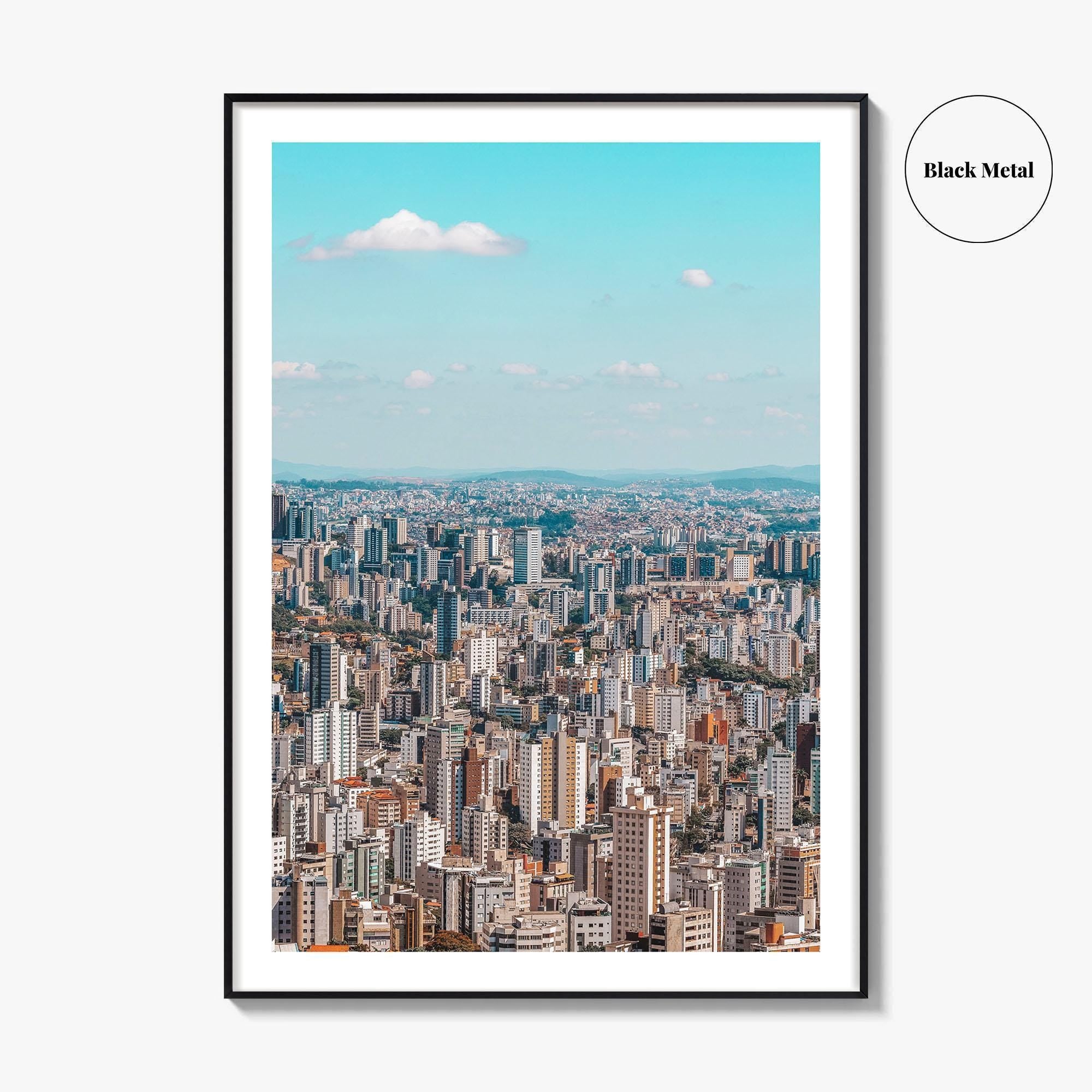 Belo Horizonte Skyline Fine Art Photo Print, Mangabeiras Viewpoint, Minas Gerais, Brazil Wall Poster