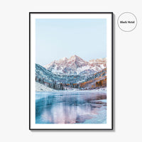 Aspen Fine Art Photo Print, Maroon Bells, Colorado Rocky Mountains, Photo Poster, USA