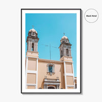 Colima Fine Art Photo Print, Colonial Church, Government Palace, Central Garden, Mexico, Poster