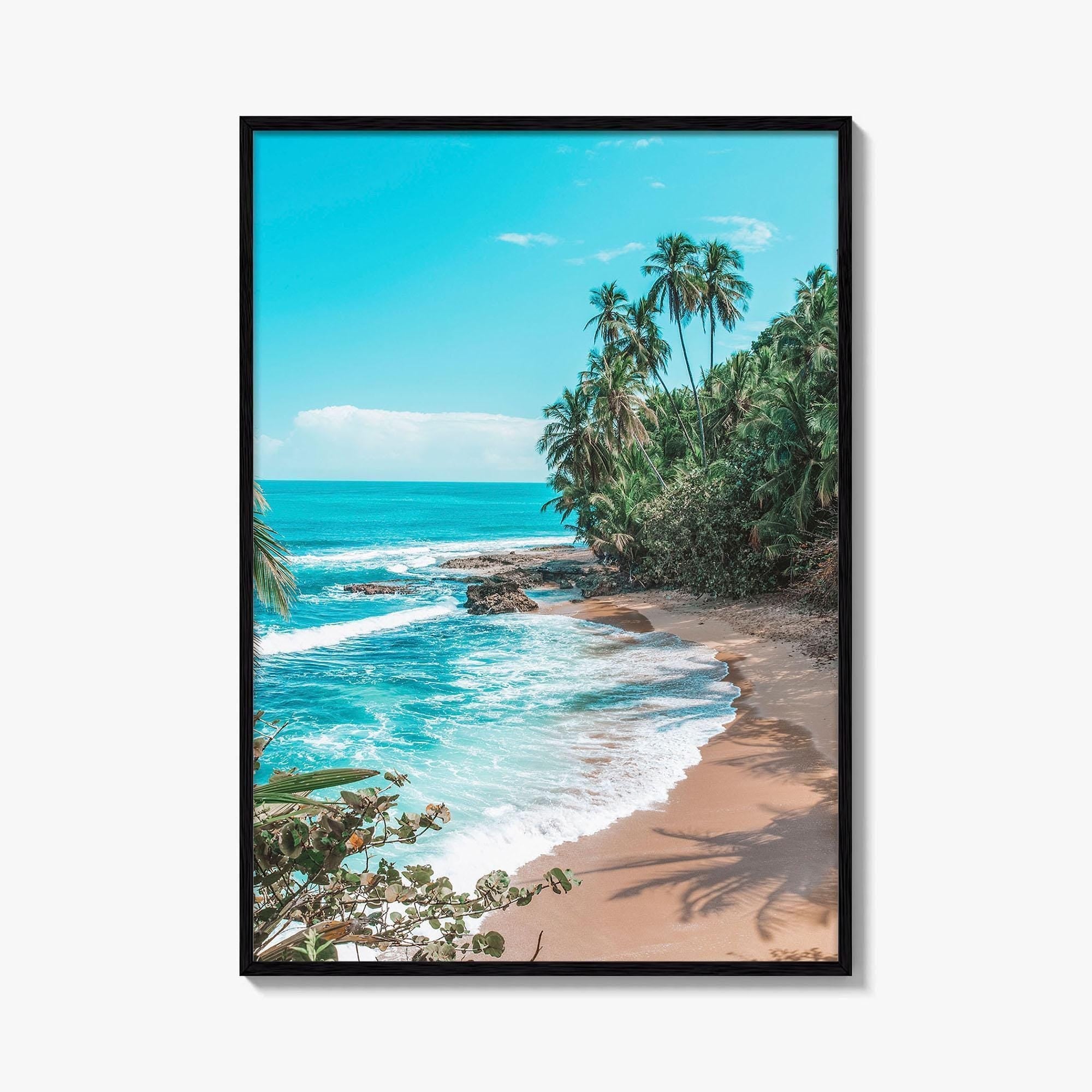 Manzanillo Puerto Viejo Fine Art Photo Print, Costa Rica Caribbean Beach Wall Decor Poster