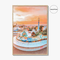 Barcelona Fine Art Photo Print, Park Güell, Gaudí, Catalonia Spain Poster