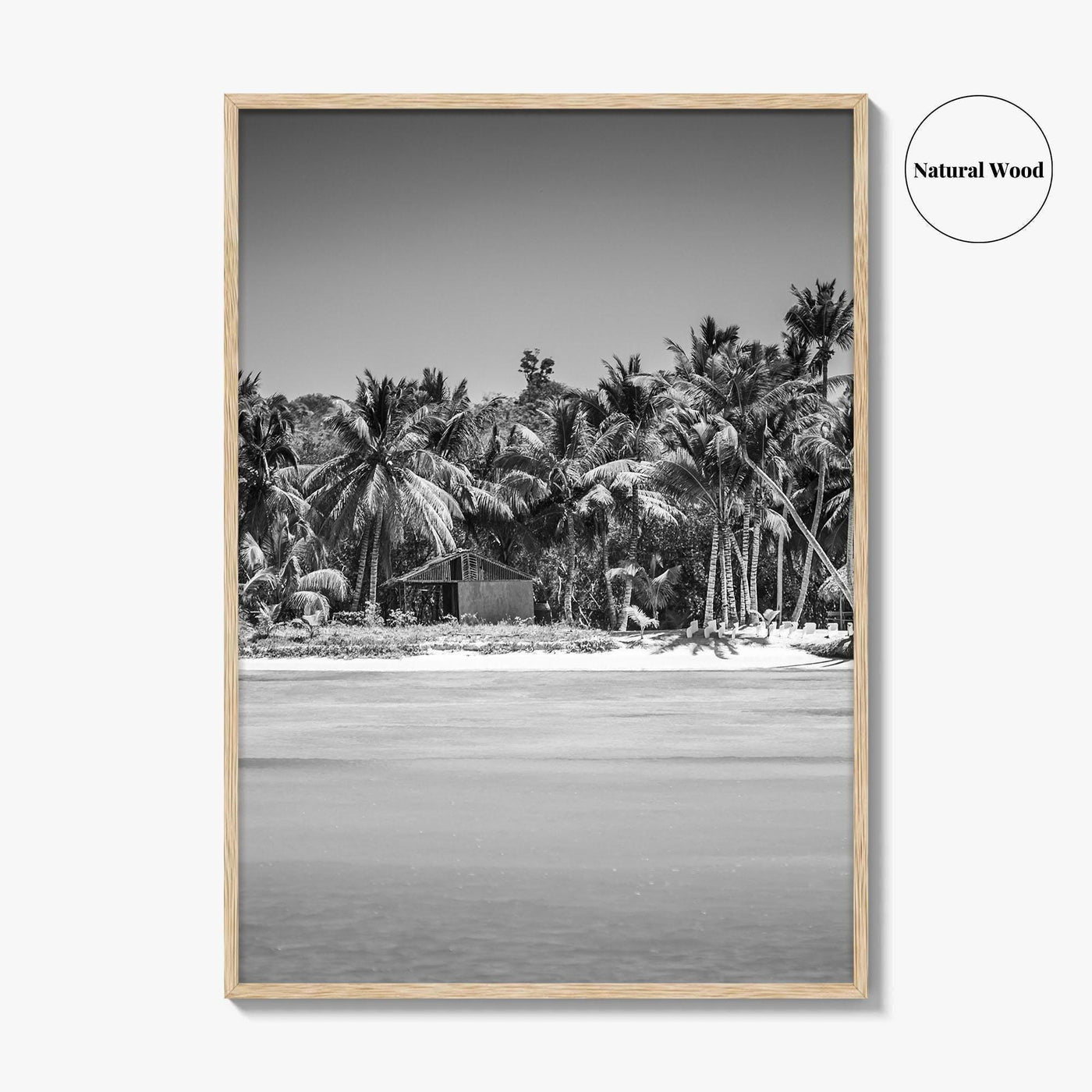 Punta Cana Black and White Fine Art Photo Print, Dominican Republic Poster