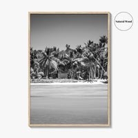 Punta Cana Black and White Fine Art Photo Print, Dominican Republic Poster