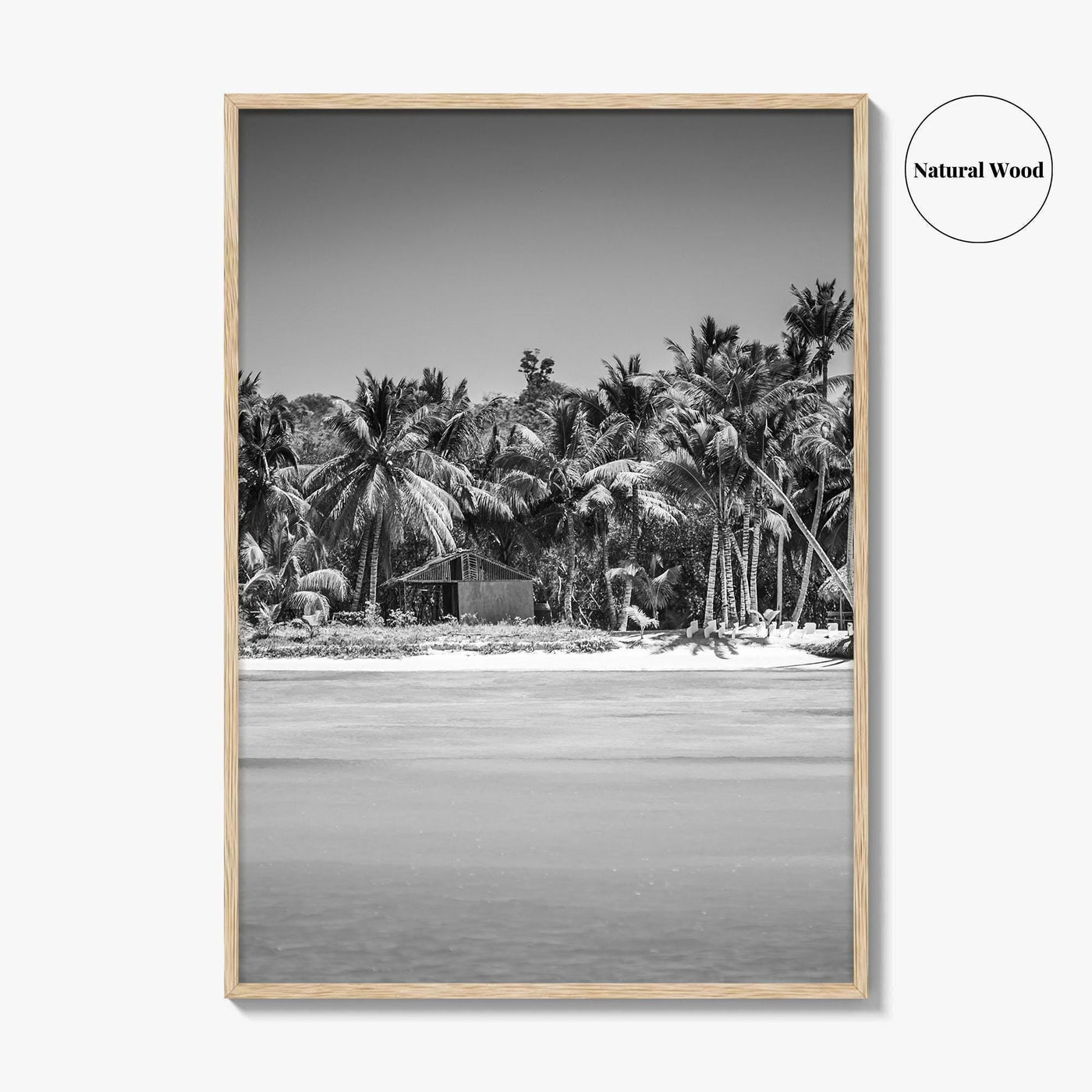 Punta Cana Black and White Fine Art Photo Print, Dominican Republic Poster