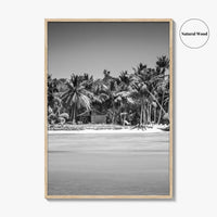 Punta Cana Black and White Fine Art Photo Print, Dominican Republic Poster
