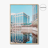 Bloomington Fine Art Photo Print, Minnesota Wall Decor, Office Park Lake Reflection Poster, USA