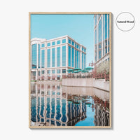 Bloomington Fine Art Photo Print, Minnesota Wall Decor, Office Park Lake Reflection Poster, USA