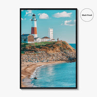 East Hampton Fine Art Photo Print, Montauk Lighthouse, Long Island New York Poster
