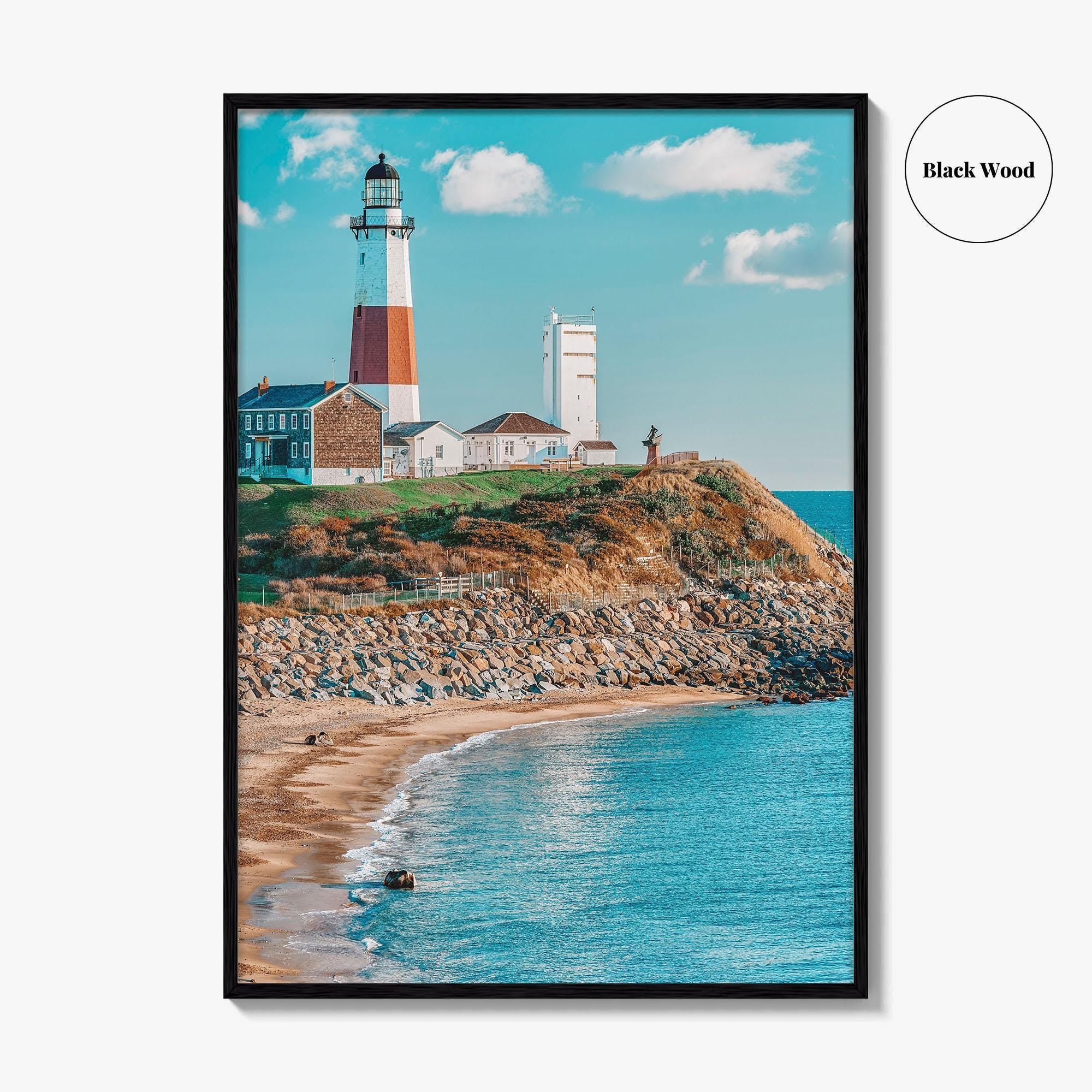 East Hampton Fine Art Photo Print, Montauk Lighthouse, Long Island New York Poster