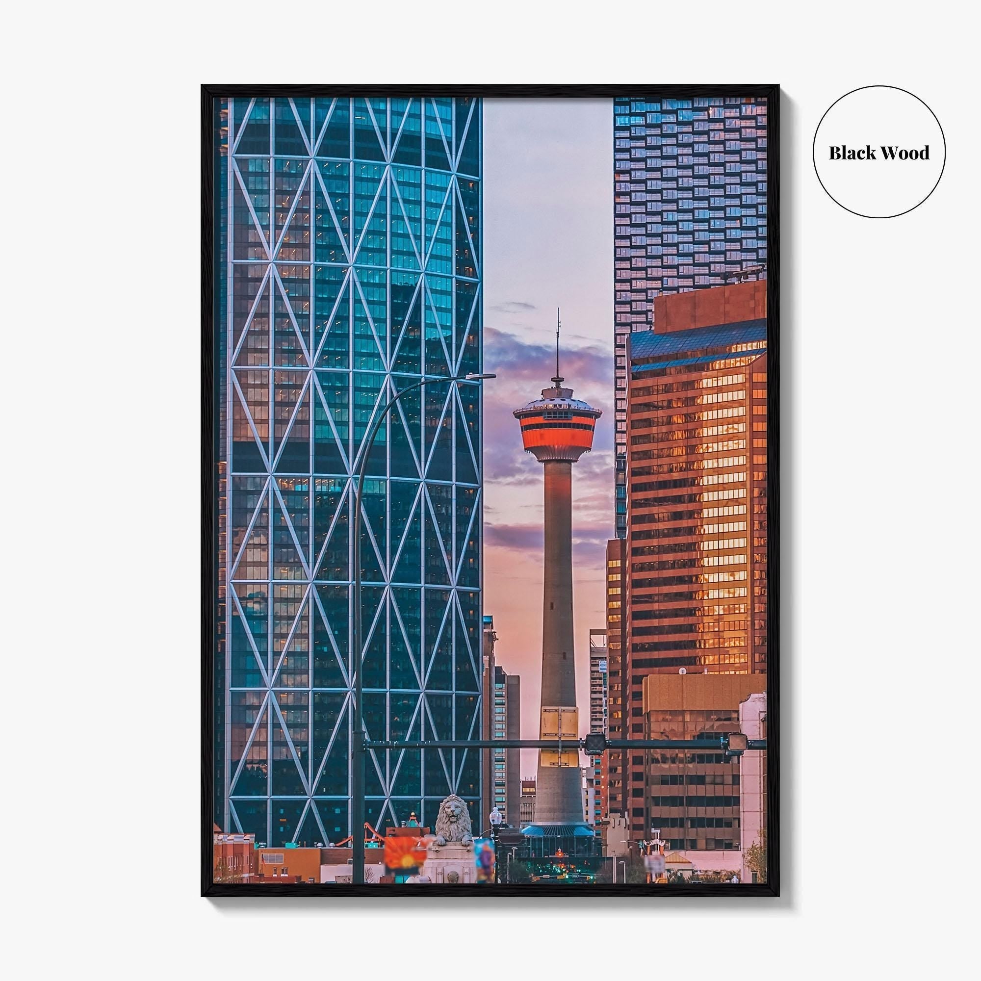 Calgary Skyline Fine Art Photo Print, Alberta, Canada, Wall Decor, Poster, Downtown, YYC
