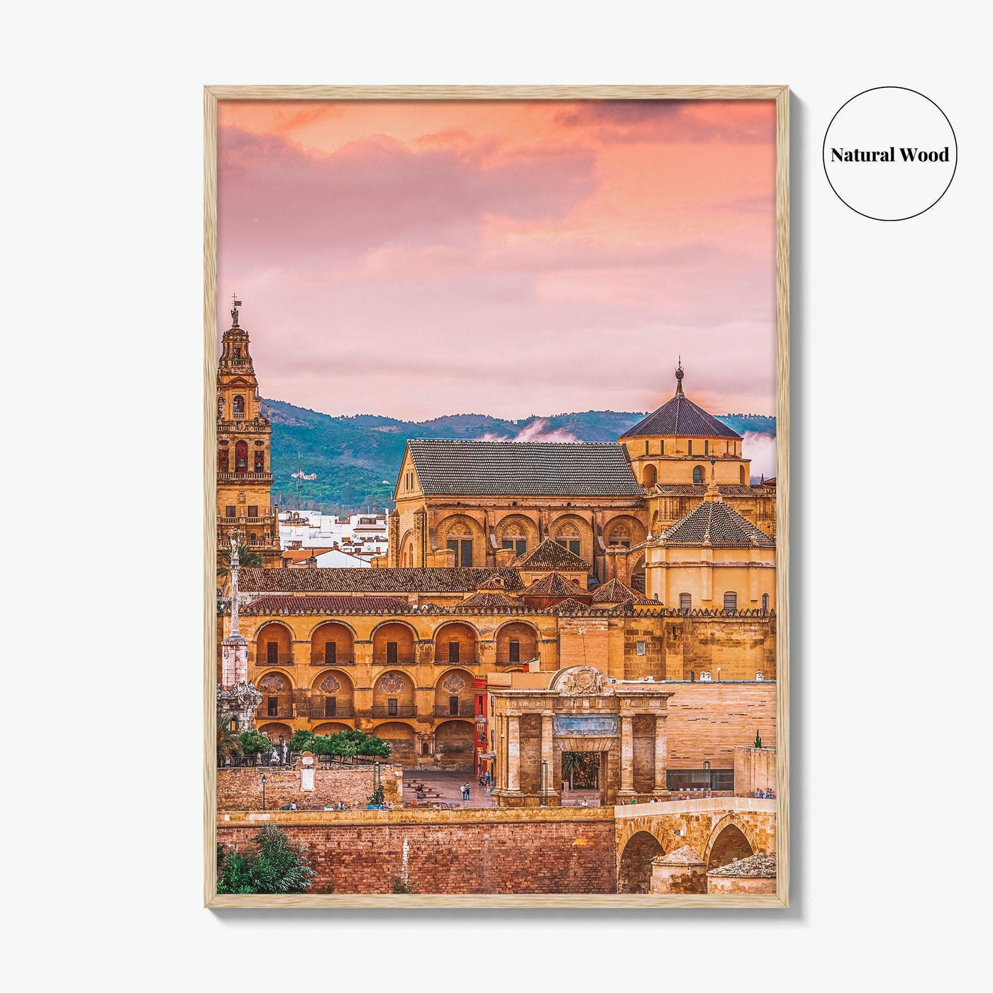 Cordoba Spain Fine Art Photo Print, Mezquita Cathedral, Roman Bridge, Andalusia Wall Decor, Poster