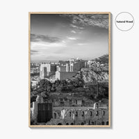 Athens Black and White Fine Art Photo Print, Acropolis Parthenon, Greece Wall Decor Poster