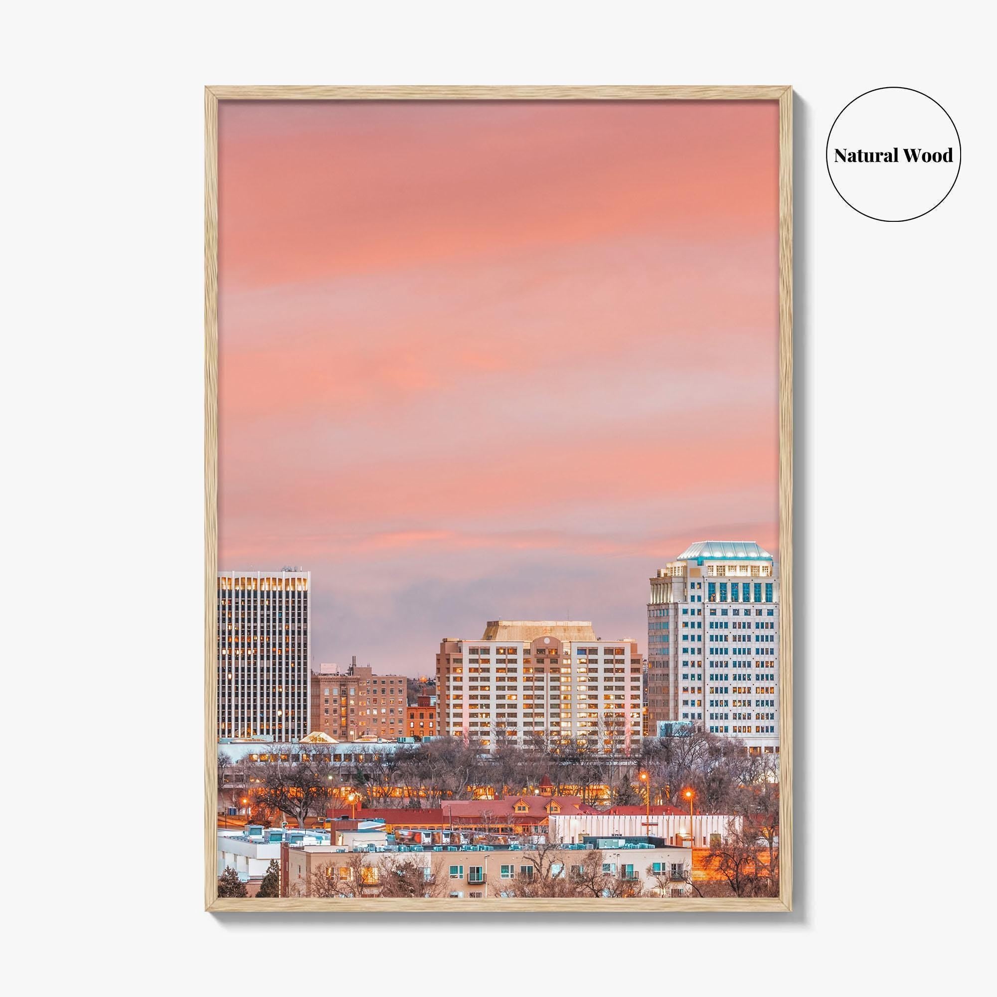 Colorado Springs Skyline Fine Art Photo Print, CO, USA, Wall Decor Poster