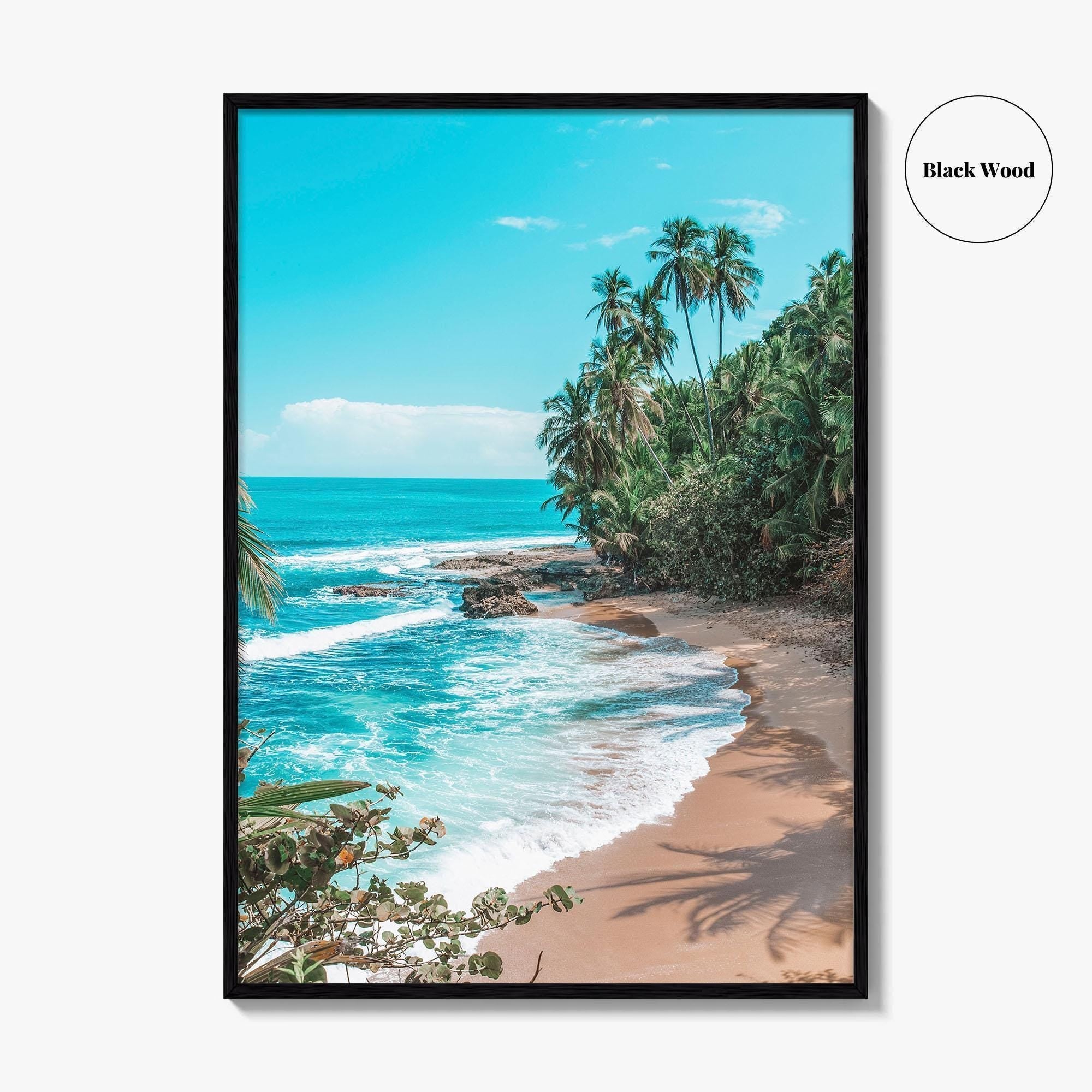 Manzanillo Puerto Viejo Fine Art Photo Print, Costa Rica Caribbean Beach Wall Decor Poster