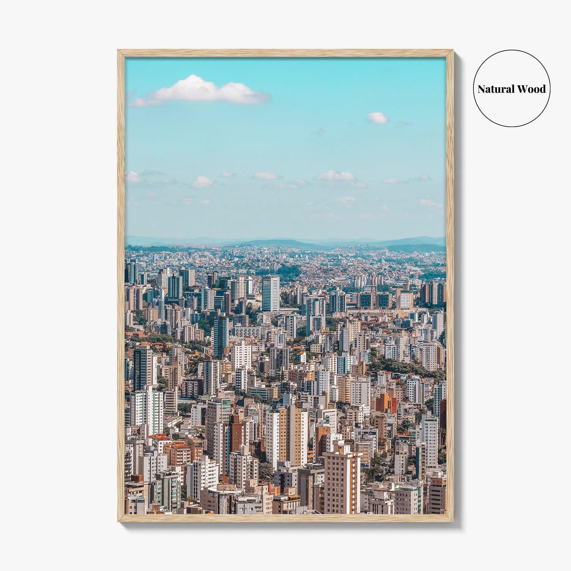 Belo Horizonte Skyline Fine Art Photo Print, Mangabeiras Viewpoint, Minas Gerais, Brazil Wall Poster