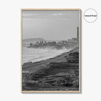 Carlsbad Black and White Fine Art Photo Print, San Diego Power Plant California Poster