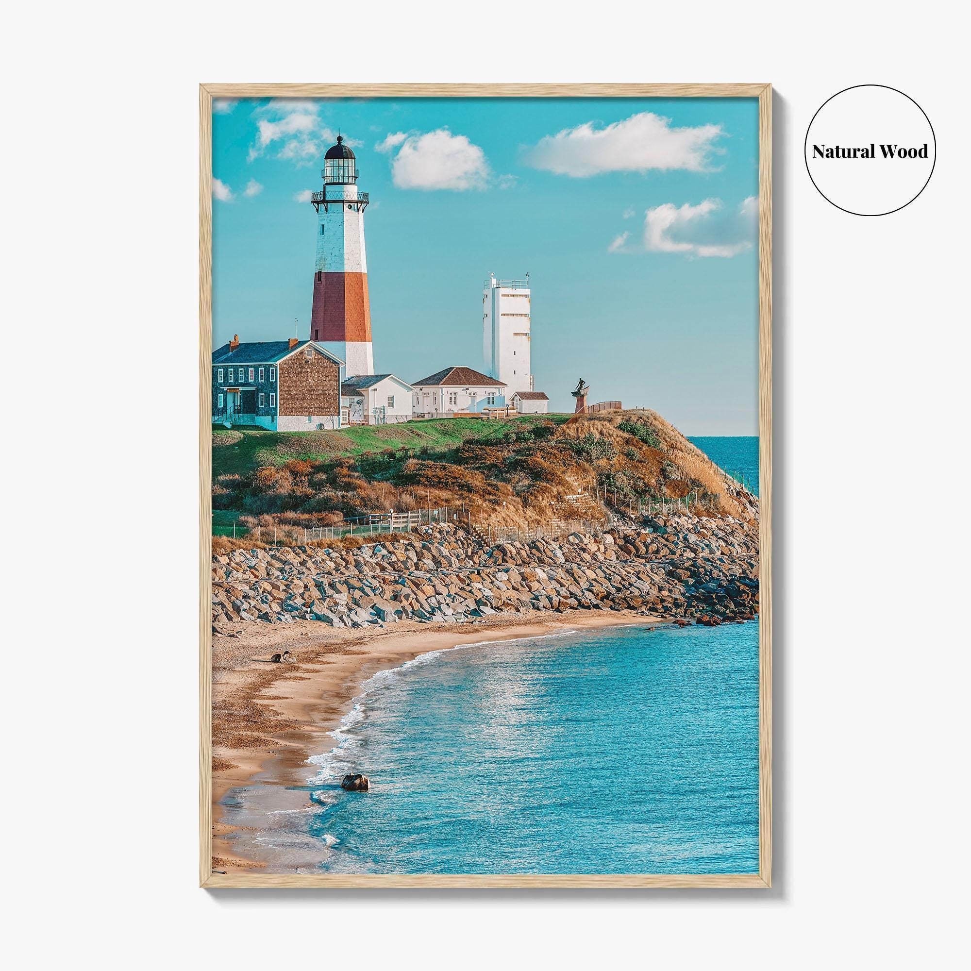 East Hampton Fine Art Photo Print, Montauk Lighthouse, Long Island New York Poster