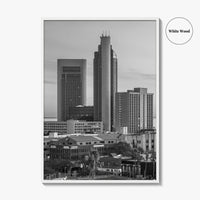 Corpus Christi Skyline Black and White Fine Art Photo Print, Texas Poster, USA Poster