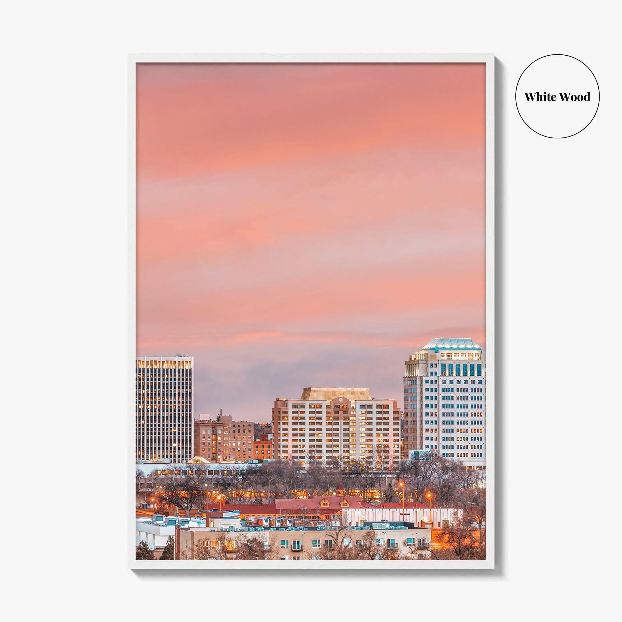 Colorado Springs Skyline Fine Art Photo Print, CO, USA, Wall Decor Poster