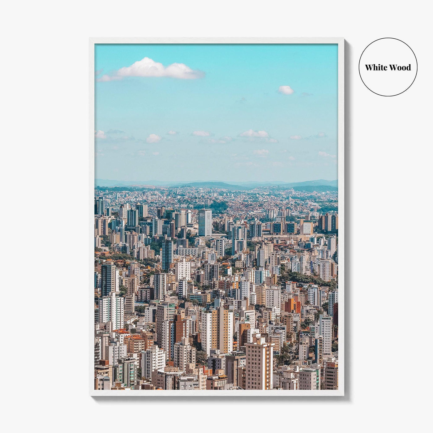 Belo Horizonte Skyline Fine Art Photo Print, Mangabeiras Viewpoint, Minas Gerais, Brazil Wall Poster