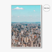Belo Horizonte Skyline Fine Art Photo Print, Mangabeiras Viewpoint, Minas Gerais, Brazil Wall Poster