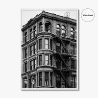 Detroit Black and White Fine Art Photo Print, Michigan USA, Architecture Wall Decor Poster