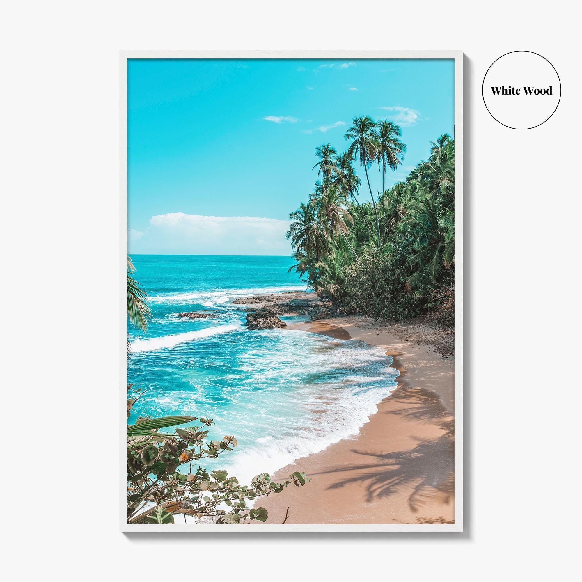 Manzanillo Puerto Viejo Fine Art Photo Print, Costa Rica Caribbean Beach Wall Decor Poster