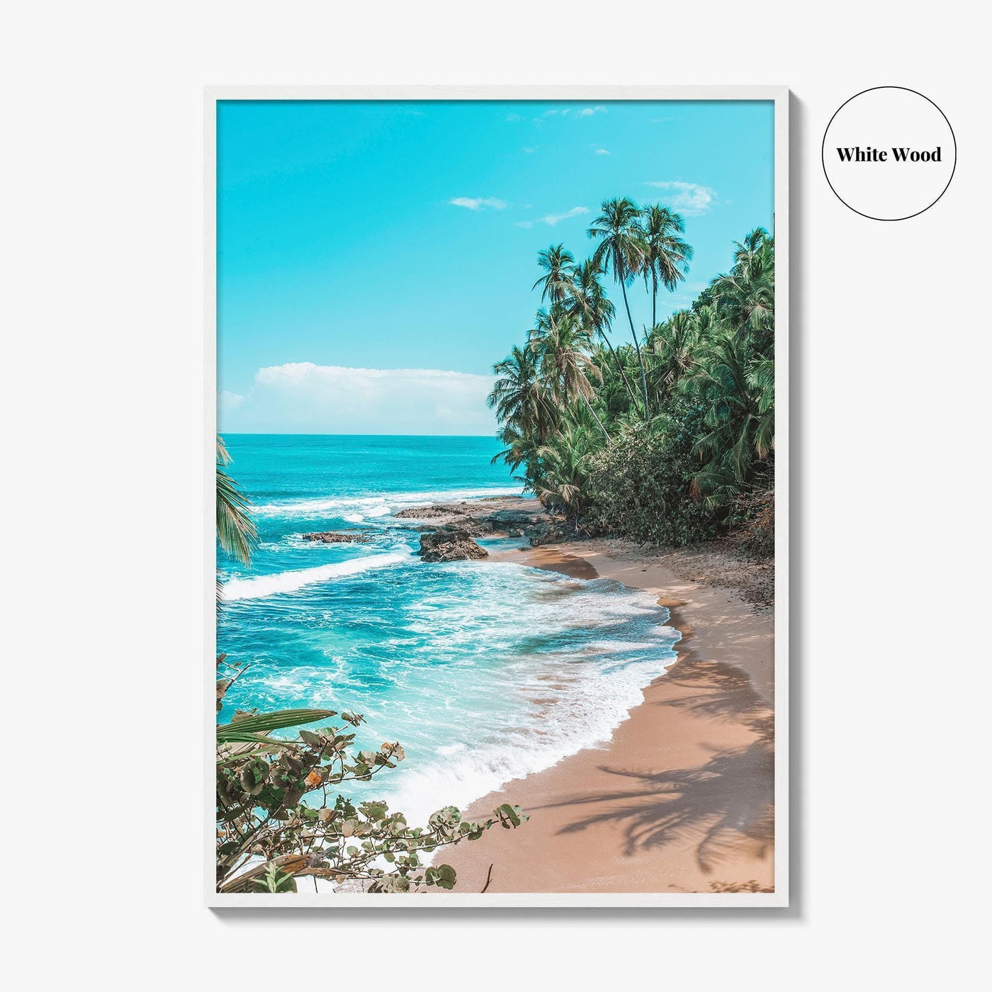 Manzanillo Puerto Viejo Fine Art Photo Print, Costa Rica Caribbean Beach Wall Decor Poster