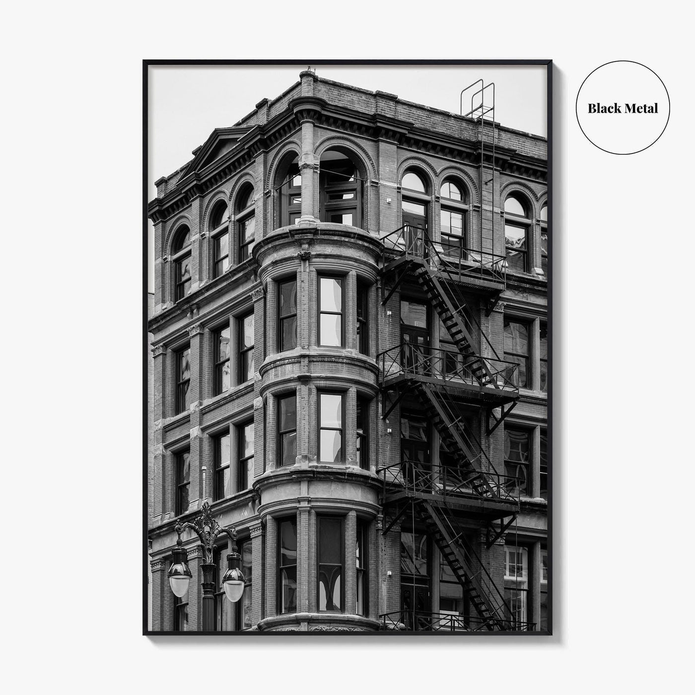 Detroit Black and White Fine Art Photo Print, Michigan USA, Architecture Wall Decor Poster