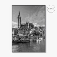 Cork Black and White Fine Art Photo Print, Cobh Cathedral Ireland Poster