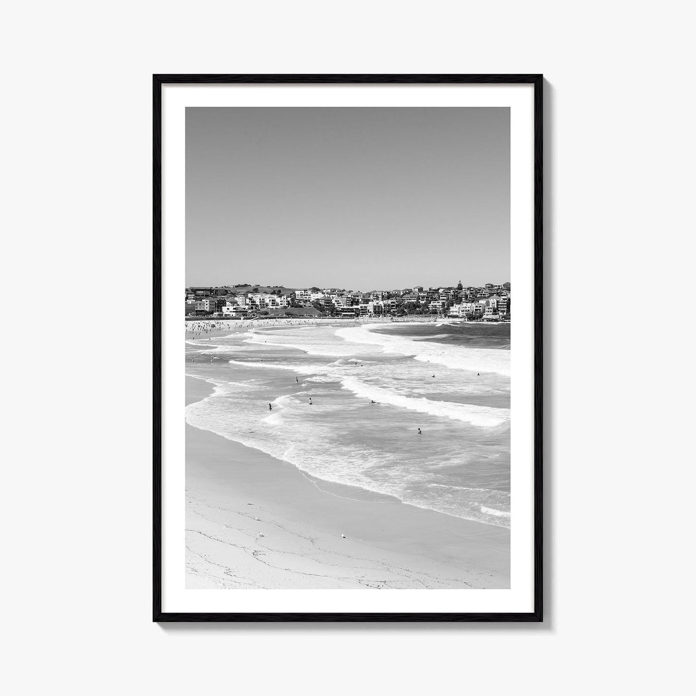 Bondi Beach Black and White Fine Art Photo Print, Sydney Australia Wall Decor Poster