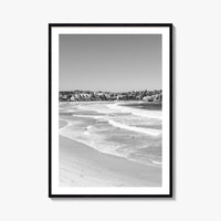 Bondi Beach Black and White Fine Art Photo Print, Sydney Australia Wall Decor Poster