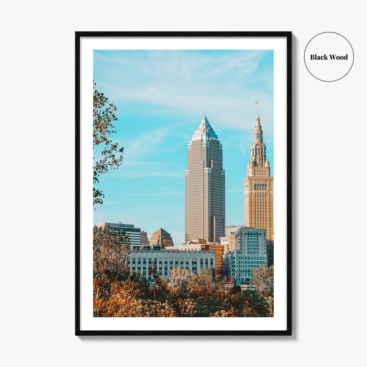 Cleveland Skyline Fine Art Photo Print, Ohio Poster, USA Wall Decor, Terminal Tower