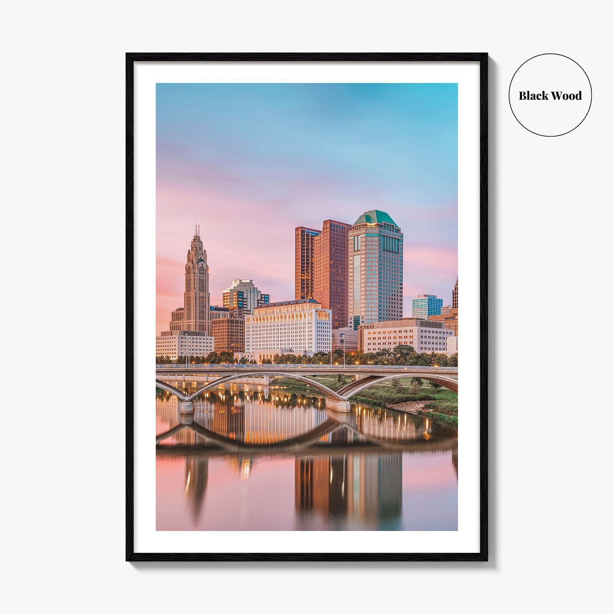Columbus Ohio Skyline Fine Art Photo Print, Poster, USA Wall Decor