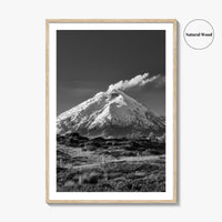 Cotopaxi Black and White Fine Art Photo Print, Volcano, Ecuador, Andes, National Park, Poster