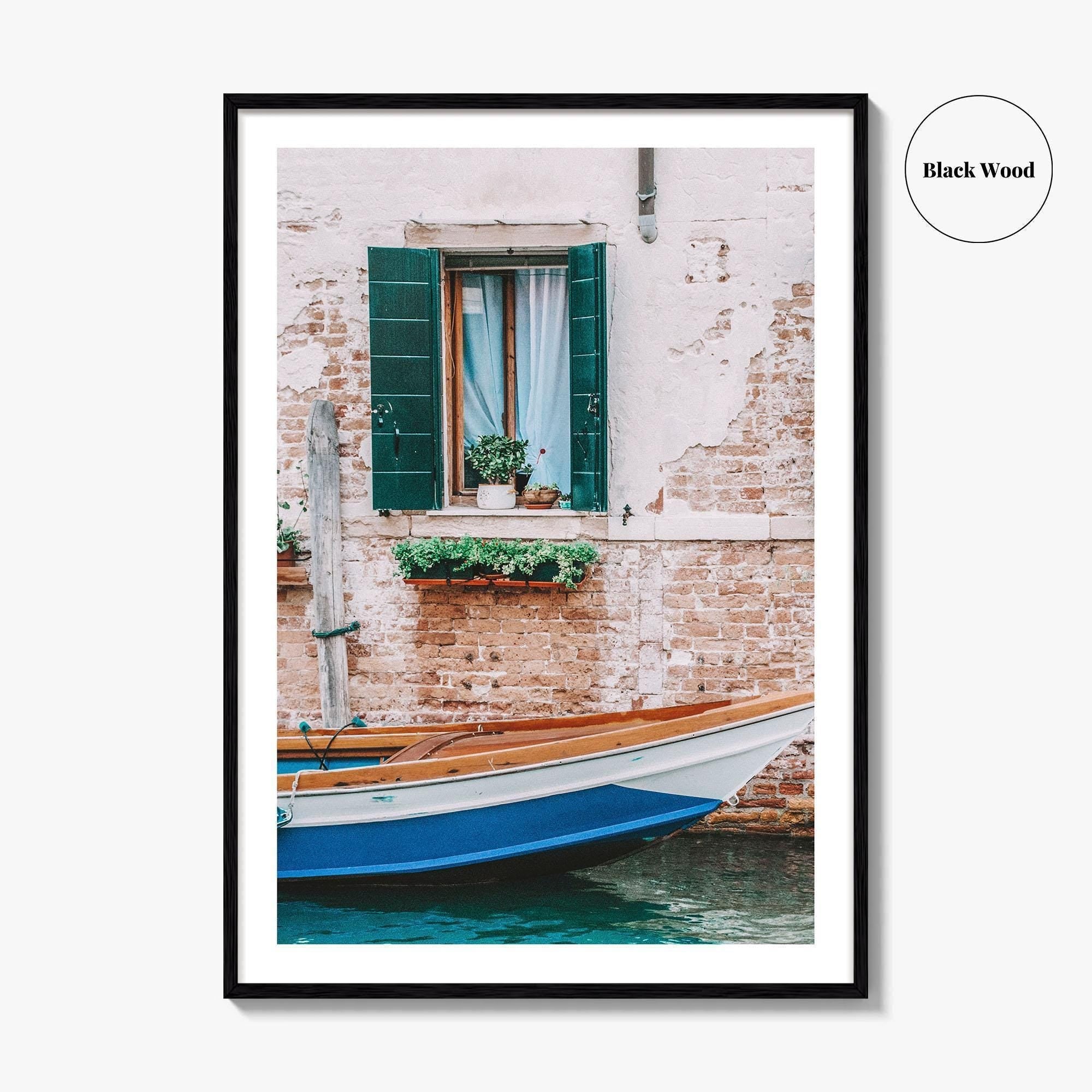 Venice Fine Art Photo Print, Italy, Venezia, Canal, Boat, Wall Decor, Poster